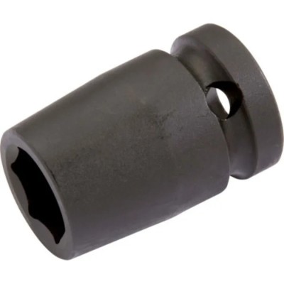 SAM 18 mm 12.7 mm Drive Hex Impact Socket, 38 mm Length NS-18