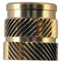 RS PRO Brass Threaded Insert, Flush Head, M6 Size, 8.7 mm Flange Diameter, 8 mm Fixing Hole Diameter, 12.7 mm Depth 204-0619