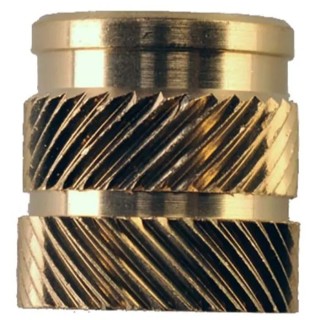 RS PRO Brass Threaded Insert, Flush Head, M6 Size, 8.7 mm Flange Diameter, 8 mm Fixing Hole Diameter, 12.7 mm Depth 204-0619
