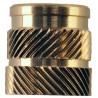 RS PRO Brass Threaded Insert, Flush Head, M6 Size, 8.7 mm Flange Diameter, 8 mm Fixing Hole Diameter, 12.7 mm Depth 204-0619