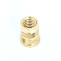 RS PRO Brass Threaded Insert, Flush Head, M6 Size, 8.7 mm Flange Diameter, 8 mm Fixing Hole Diameter, 12.7 mm Depth 204-0619