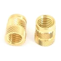 RS PRO Brass Threaded Insert, Flush Head, M6 Size, 8.7 mm Flange Diameter, 8 mm Fixing Hole Diameter, 12.7 mm Depth 204-0619