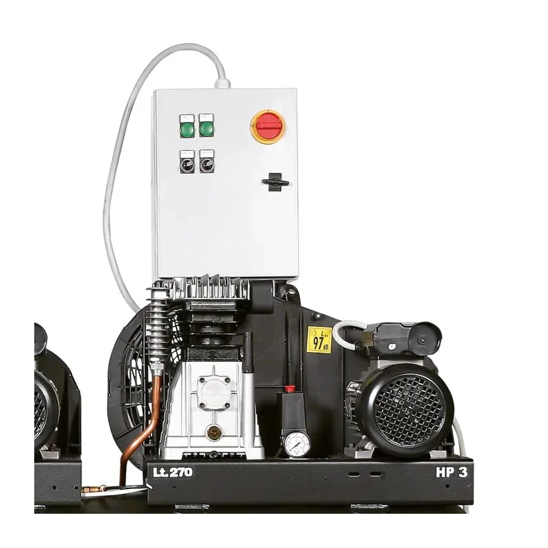 SIP Stationary Air Compressor, 10 bar max pressure, 170 kg, 270 L Tank Capacity, 230V, 2x 3.0 hp Motors, Belt-Driven 5251