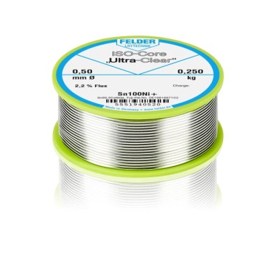 Felder Lottechnik Lead Free Solder Wire 0.5 mm Diameter, 227 °C Melting Point 5551940520 37
