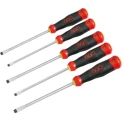 SAM Slotted Standard Screwdriver Set, 5-Piece, Mechanic Slot with Round Blade T-MJ5
