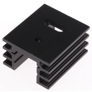 Fischer Elektronik PCB Mounting Aluminium Heatsink Black Anodised 8K/W 20 mm x 37.5 mm x 32 mm SK76-37,5-TO220
