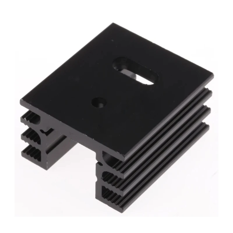 Fischer Elektronik PCB Mounting Aluminium Heatsink Black Anodised 8K/W 20 mm x 37.5 mm x 32 mm SK76-37,5-TO220