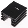 Fischer Elektronik PCB Mounting Aluminium Heatsink Black Anodised 8K/W 20 mm x 37.5 mm x 32 mm SK76-37,5-TO220
