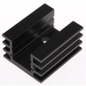Fischer Elektronik PCB Mounting Aluminium Heatsink Black Anodised 8K/W 20 mm x 37.5 mm x 32 mm SK76-37,5-TO220