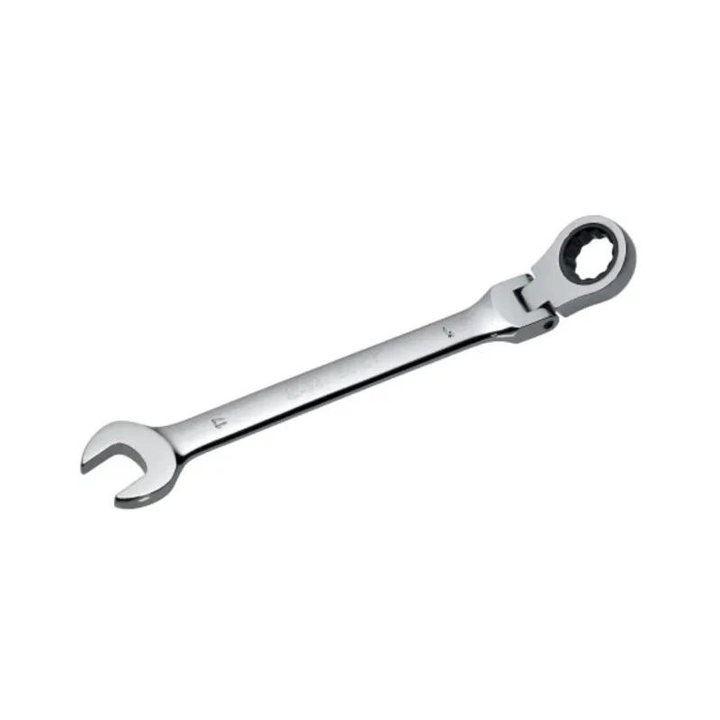 SAM Combination Ratchet Spanner Bright Polished Height Safe 225mm Overall 43/64 in 50-CT17