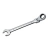 SAM Combination Ratchet Spanner Bright Polished Height Safe 225mm Overall 43/64 in 50-CT17
