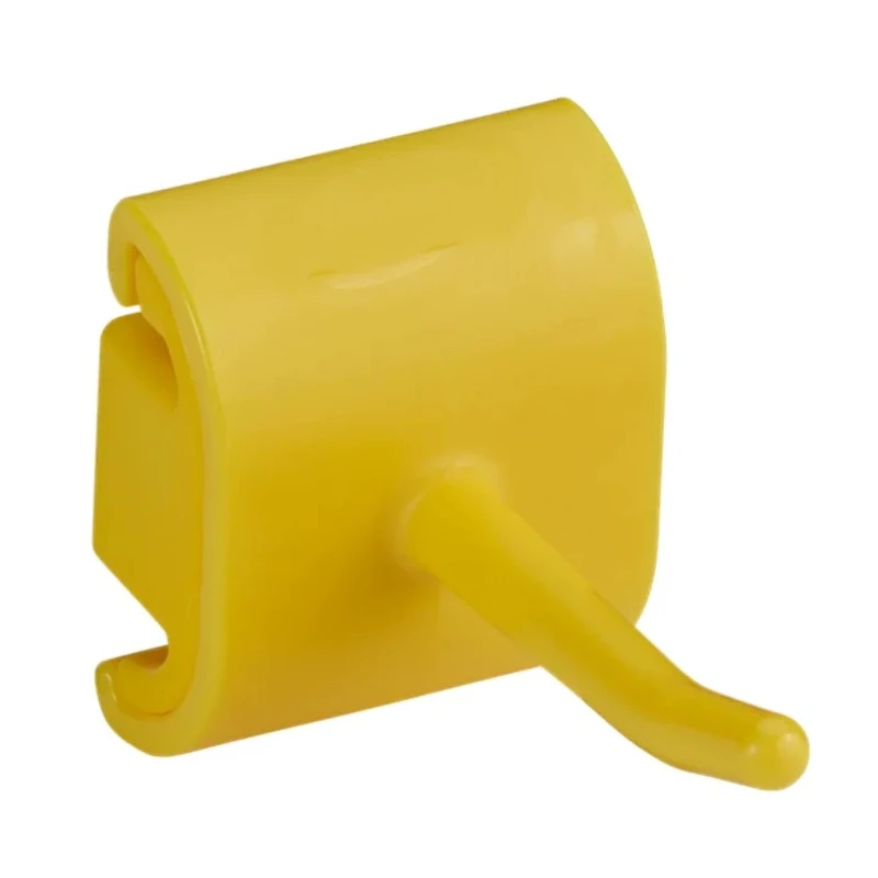 Vikan Mop Holder, Yellow, Polypropylene, Hygienic Wall Bracket 10126