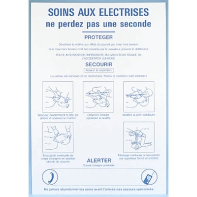Brady Electrical Safety Safety Poster Polypropylene French 350 mm x 500 mm STF 428-350X500-B7527