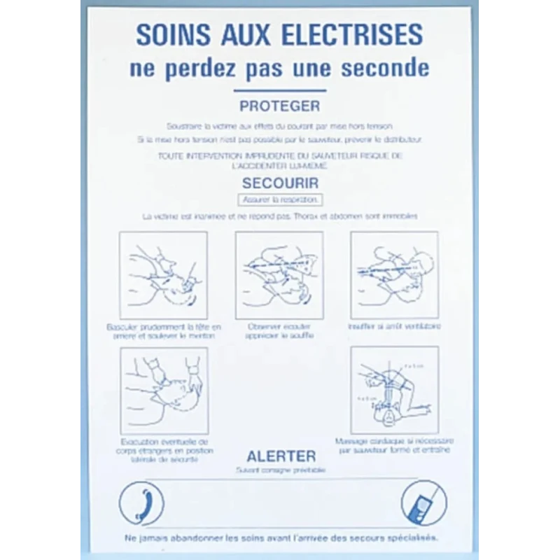 Brady Electrical Safety Safety Poster Polypropylene French 350 mm x 500 mm STF 428-350X500-B7527