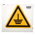 Brady Hazard Warning Sign Electrical Ground Label Self-Adhesive 200mm x 173mm 221-3400