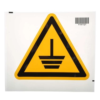 Brady Hazard Warning Sign Electrical Ground Label Self-Adhesive 200mm x 173mm 221-3400