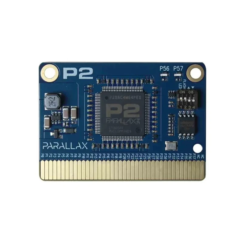 Parallax Inc Microcontroller Development Tool P2 Edge Module with Propeller 2 Multicore Microcontroller P2-EC