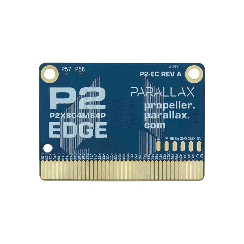 Parallax Inc Microcontroller Development Tool P2 Edge Module with Propeller 2 Multicore Microcontroller P2-EC