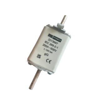 RS PRO 200A NH Fuse NH1 415V AC Fast-Acting High Rupture Capacity Blade Tag Fuse 221-3687