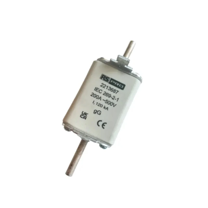 RS PRO 200A NH Fuse NH1 415V AC Fast-Acting High Rupture Capacity Blade Tag Fuse 221-3687