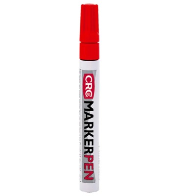 CRC 3 mm Tip Red Paint Marker Pen Permanent Ink Ball Tip 4.5mm Line Width 20388