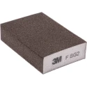 3M Sanding Block 4 Abrasive Sides Aluminium Oxide Very Fine P400 Grit 100 mm x 68 mm 63198