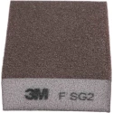 3M Sanding Block 4 Abrasive Sides Aluminium Oxide Very Fine P400 Grit 100 mm x 68 mm 63198