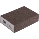 3M Sanding Block 4 Abrasive Sides Aluminium Oxide Very Fine P400 Grit 100 mm x 68 mm 63198