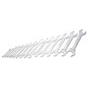 SAM 15-Piece Open End Spanner Set, Sizes 4 x 5 to 38 x 42 mm, Chrome Vanadium Steel 10N-J15P