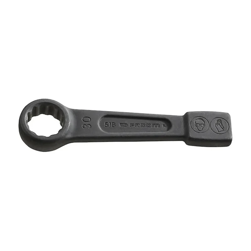 Facom Alloy Steel Slogging Ring Spanner 48 mm Size, 255mm Overall Length 51B.48