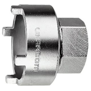 Facom 1/2 in Drive 32 mm 6 Point Square Chrome Vanadium Steel Socket 52mm Overall Length D.138