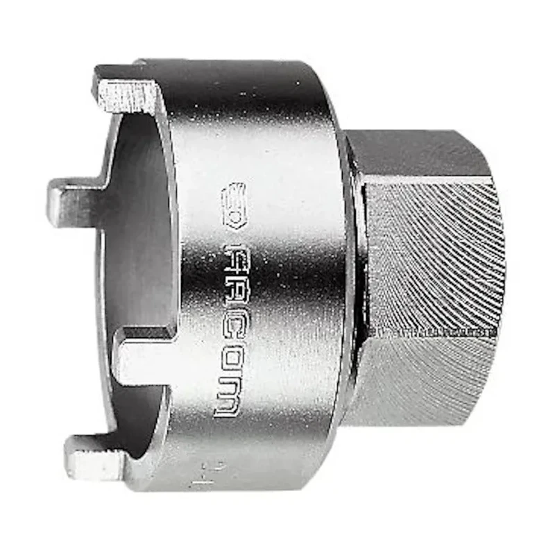 Facom 1/2 in Drive 32 mm 6 Point Square Chrome Vanadium Steel Socket 52mm Overall Length D.138