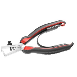 Facom Bi-Material Ergonomic Grip Stripping Pliers 0.5 to 6 mm², 184mm Overall 194A.17CPE
