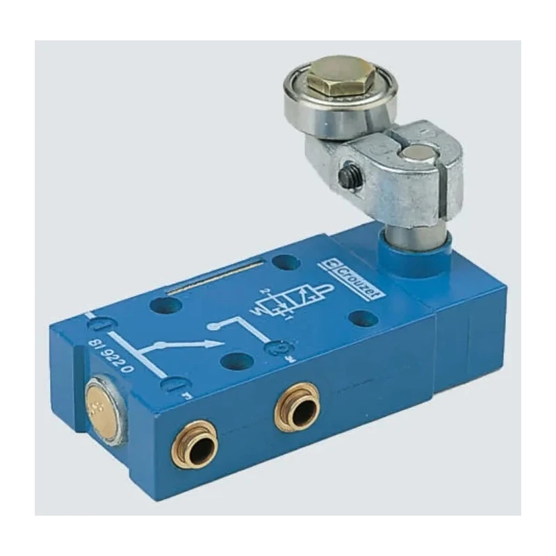 Crouzet Rotary Knob Pneumatic Manual Control Valve Compact Series, BSP Thread, Maximum 8 bar Pressure, Model 81922210