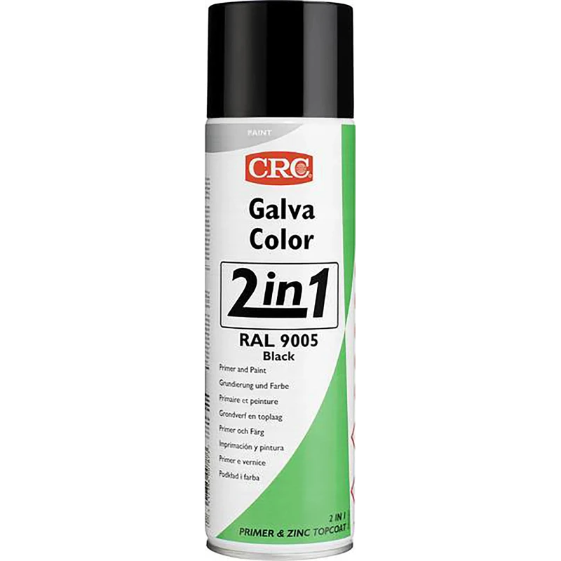 CRC Black 500 ml Can GALVACOLOR 9005 Rust & Corrosion Inhibitor 20581