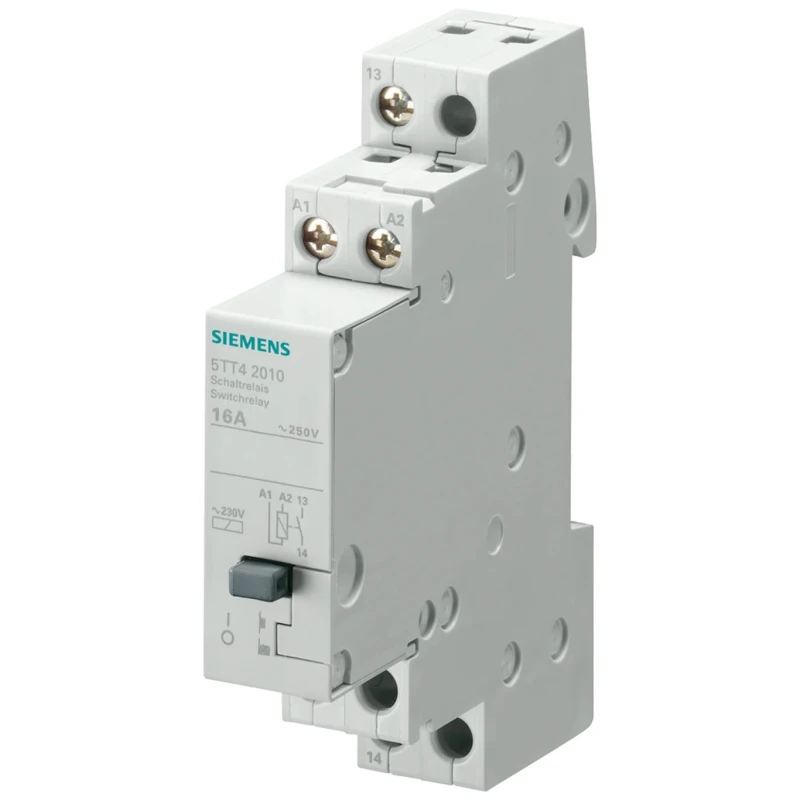 Siemens DIN Rail Non-Latching Relay 12V AC Coil, 16A Switching Current, DPST 5TT4202-3