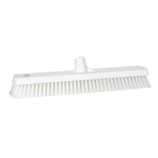 Vikan Broom White with Polypropylene Bristles for Floors and Walls 470mm Depth 80mm Width Model 70625