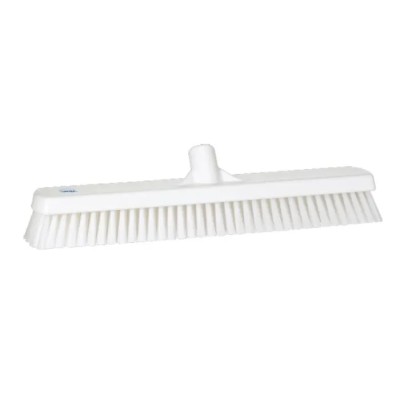 Vikan Broom White with Polypropylene Bristles for Floors and Walls 470mm Depth 80mm Width Model 70625