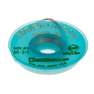 Chemtronics 1.5 m Lead Free No Clean De-Soldering Braid, Width 2mm 80-3-5