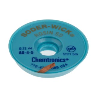 Chemtronics Lead Free No Clean De-Soldering Braid Width 2.8mm Length 1.5m 80-4-5