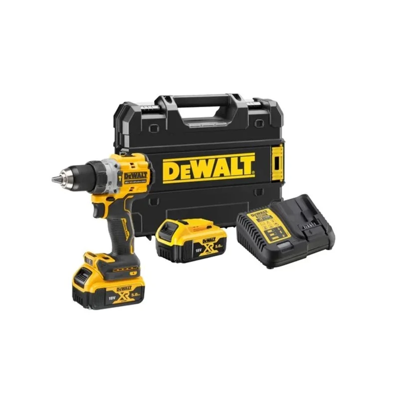 DeWALT XR Brushless 850 W Cordless Hammer Drill 18 V 5 Ah Battery 1.5 to 13 mm Chuck Size 90.0 Nm Torque DCD805P2T-QW