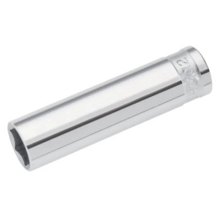 SAM 3/8 in Drive 8 mm 6 Point Chrome Vanadium Steel Socket 63mm Overall Length JHL-8