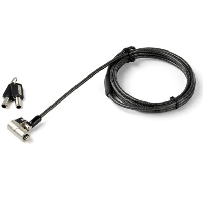 StarTech.com Laptop Lock Cable Lock 2m Cable Length for Noble Wedge®, Nano, K-Slot Devices LTULOCKKEY