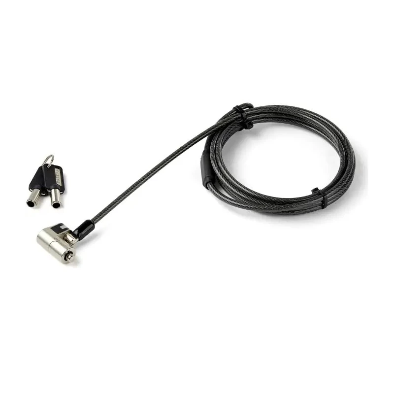 StarTech.com Laptop Lock Cable Lock 2m Cable Length for Noble Wedge®, Nano, K-Slot Devices LTULOCKKEY