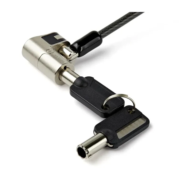 StarTech.com Laptop Lock Cable Lock 2m Cable Length for Noble Wedge®, Nano, K-Slot Devices LTULOCKKEY