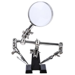RS PRO PCB Vice with Adjustable Magnifier and Two Crocodile Clips, Jaw Opening 10 mm 221-7531