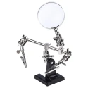 RS PRO PCB Vice with Adjustable Magnifier and Two Crocodile Clips, Jaw Opening 10 mm 221-7531