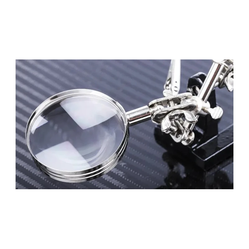 RS PRO PCB Vice with Adjustable Magnifier and Two Crocodile Clips, Jaw Opening 10 mm 221-7531