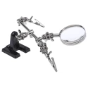 RS PRO PCB Vice with Adjustable Magnifier and Two Crocodile Clips, Jaw Opening 10 mm 221-7531