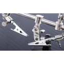 RS PRO PCB Vice with Adjustable Magnifier and Two Crocodile Clips, Jaw Opening 10 mm 221-7531